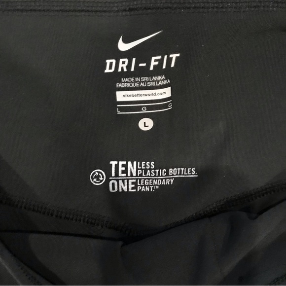 Nike Legend Regular Fit Athletic Leisure Black Pants - Picture 4 of 4